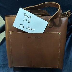 Portland Leather Goods medium zip crossbody in Whiskey